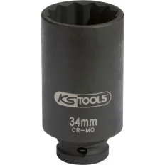 Douille à chocs 12 pans 1/2" . 34 mm KSTOOLS 150.1704 | 150.1704