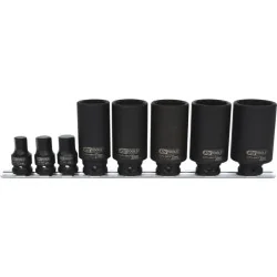 Assortiment de douilles à chocs 6 et 12 pans - spécial cardan KSTOOLS 150.1750 | 150.1750