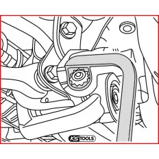 Clé de filtre à huile type Haldex -12 pans 46 mm KSTOOLS 150.2098 | 150.2098