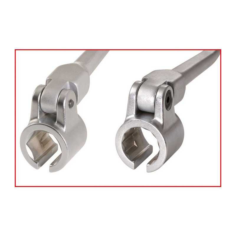 Clé double 6 pans /12 pans 22 mm pour sonde lambda KSTOOLS 150.2121