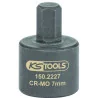 Douille tournevis 6 pans pour étrier de frein . 7 mm KSTOOLS 150.2227 | 150.2227