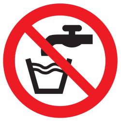 Panneau EAU NON POTABLE NORMASIGN D.80 Taliaplast 624258