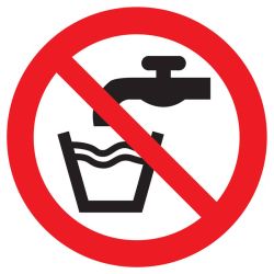 Panneau EAU NON POTABLE NORMASIGN D.42 Taliaplast 623258