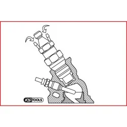 Douille pour injecteur 1/2" . 12 pans 27 mm KSTOOLS 150.2312 | 150.2312