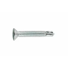 INDEX Vis pour la menuiserie PVC Filetage métrique, pointe foret. Zinguée (M4 x 16 1000 pièces.) P50M416Z | P50M416Z