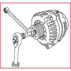 Adaptateur percé Clé 22x30mm KSTOOLS 150.3105