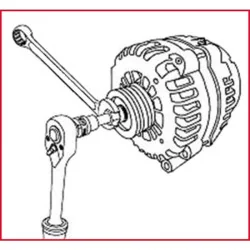 Jeu de douilles 10 mm pour poulies débrayables d'alternateur KSTOOLS 150.3156 | 150.3156