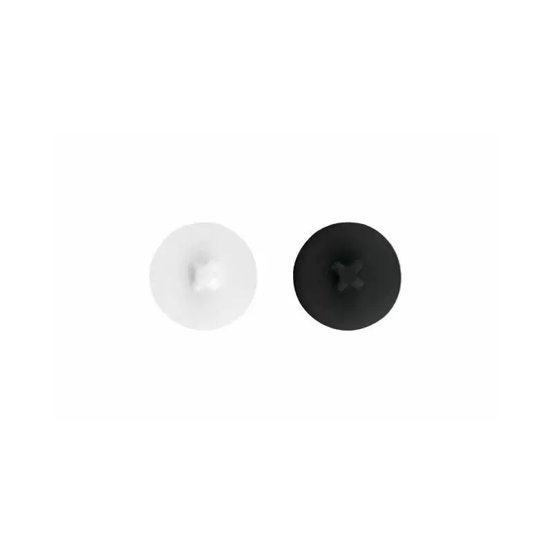INDEX Vis pour la menuiserie PVC Capuchon blanc et noir pour vis PVC-70 (4,8 NEGRO/BLACK/NOIR 1000 pièces.) P70TPNG - ekibat