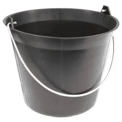 SEAU PLAST.NOIR 11L ANSE 5.3MM Taliaplast 310103
