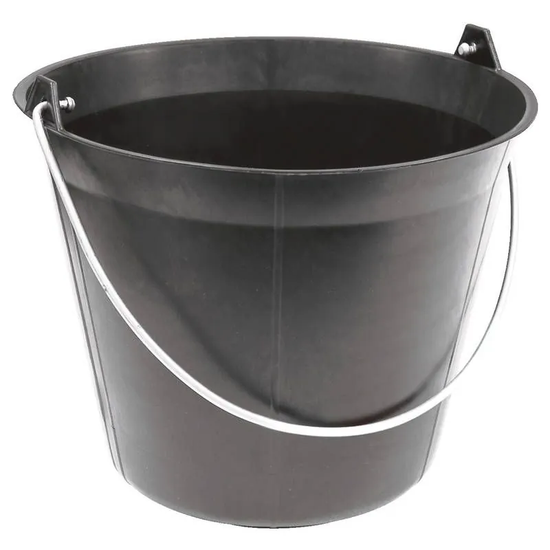 SEAU PLAST.NOIR 11L ANSE 5.3MM Taliaplast 310103