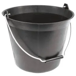 SEAU PLAST.NOIR 11L POIGNEE AN Taliaplast 310183