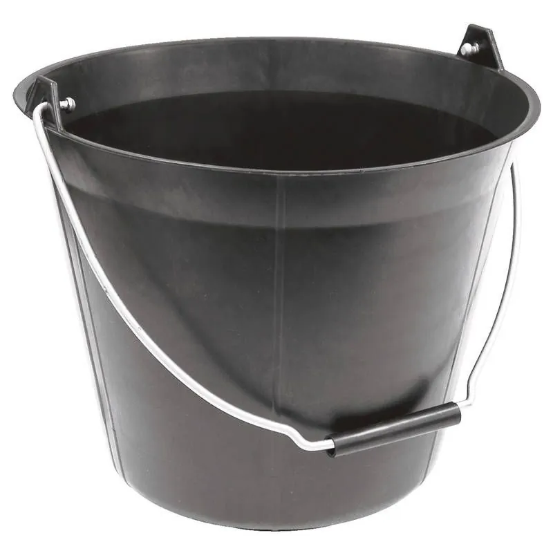 SEAU PLAST.NOIR 11L POIGNEE AN Taliaplast 310183