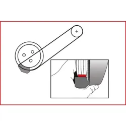 Coffret d'outils pour courroies élastiques . 11 pièces KSTOOLS 150.3180 | 150.3180