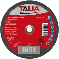 DISQUE ABRASIF P/INOX D.230 Taliaplast 401234