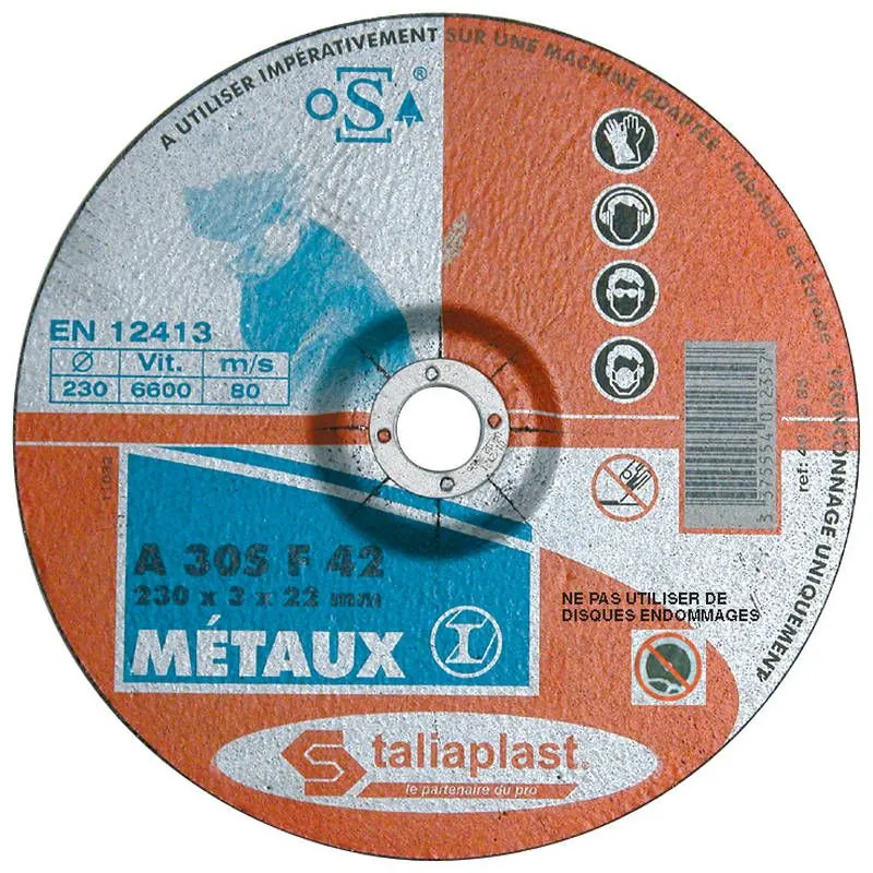 DISQUE ABRASIF METAUX 125 Taliaplast 401236