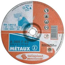 DISQUE ABRASIF METAUX 230 Taliaplast 401235