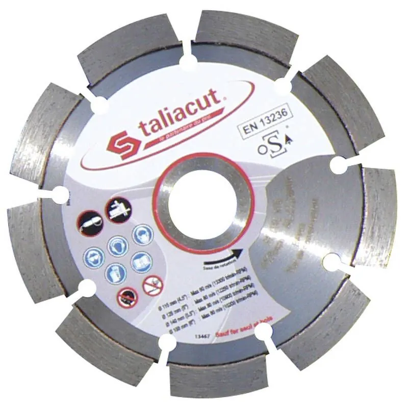 LASER DIAMANT 125MM SEGM.7MM Taliaplast 401241