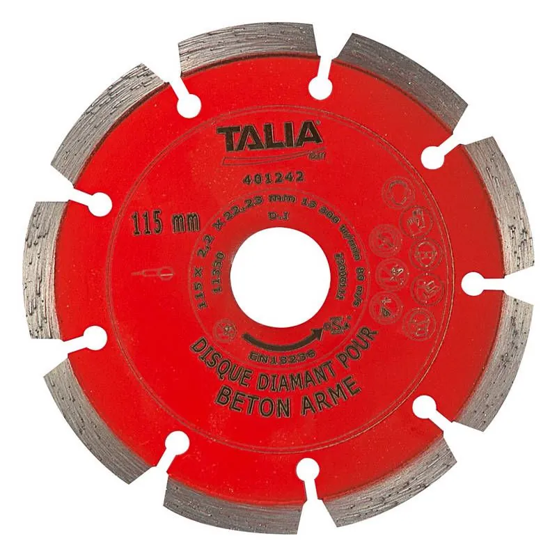LASER DIAMANT 115MM SEGM.7MM Taliaplast 401242