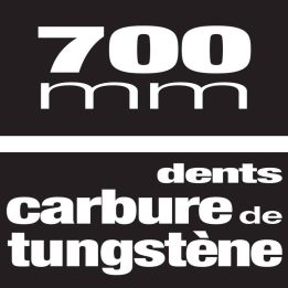SCIE MAT.700MM 34 DTS CARBURE Taliaplast 480302