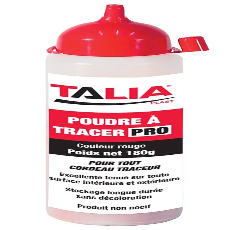 POUDRE A TRACER ROUGE 180 G Taliaplast 400409