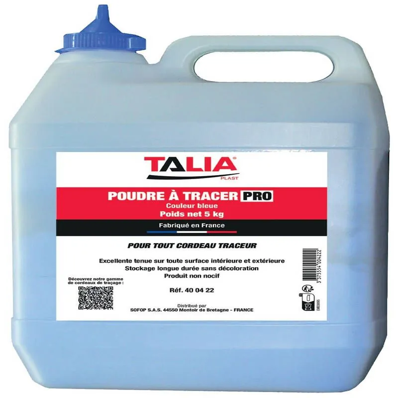 POUDRE A TRACER BLEUE 5000 G Taliaplast 400422