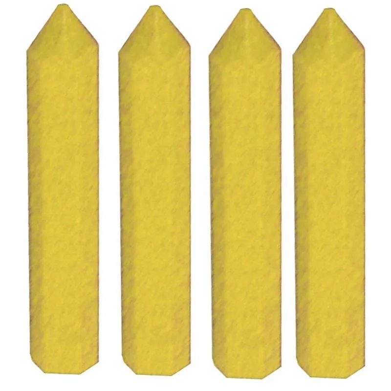BLISTER DE 4 CRAIES JAUNES HEX Taliaplast 400967