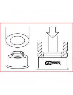 Coffret d'outils pour bagues d'étanchéité de soupapes . 16 pièces KSTOOLS 150.3510 | KSTOOLS