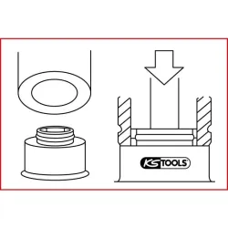 Coffret d'outils pour bagues d'étanchéité de soupapes . 16 pièces KSTOOLS 150.3510 | 150.3510