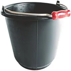 SEAU PLAST.NOIR 16L POIGN. PRO Taliaplast 310173