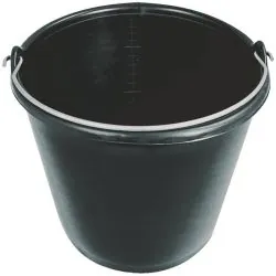 SEAU PLAST.NOIR 16L ANSE DE 5. Taliaplast 310114