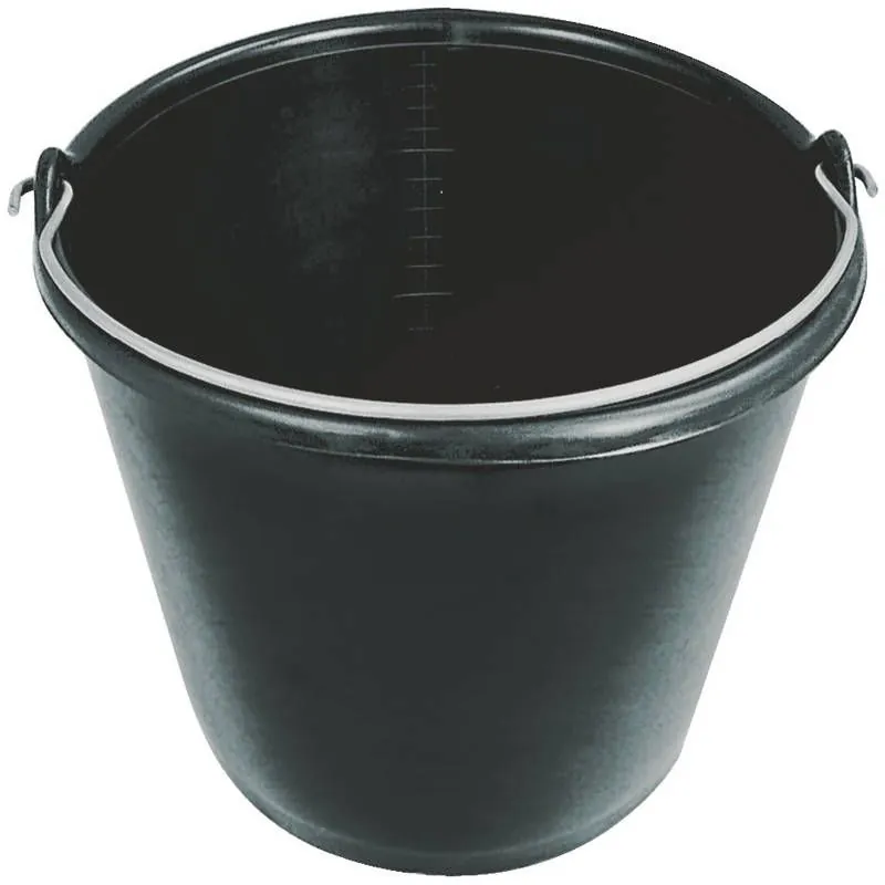 SEAU PLAST.NOIR 16L ANSE DE 5. Taliaplast 310114