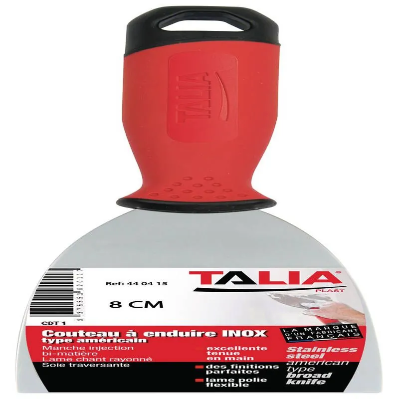 COUTEAU A ENDUIRE INOX 80 MM T Taliaplast 440415