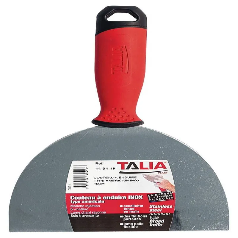 COUTEAU A ENDUIRE INOX 150 MM Taliaplast 440418
