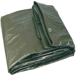 BACHE 6X5M VERTE RENFORCEE Taliaplast 390103