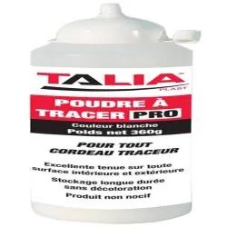 POUDRE A TRACER BLANCHE 360 G Taliaplast 400425