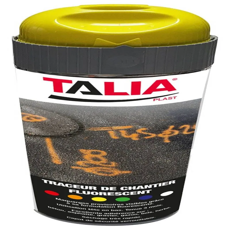 TRACEUR DE CHANTIER JAUNE FLUO Taliaplast 521002