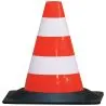 CONE FLUO 50CM PIED CAOUTCHOUC Taliaplast 520601