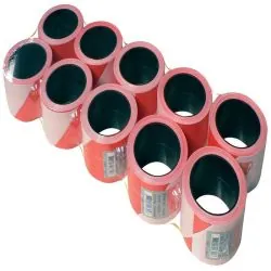 RUBAPLAST ROUGE BLANC 100MX50 Taliaplast 540304