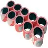 RUBAPLAST ROUGE BLANC 100MX50 Taliaplast 540304
