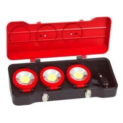Coffret de 3 projecteurs LEDs 3W KSTOOLS 150.4314 | 150.4314