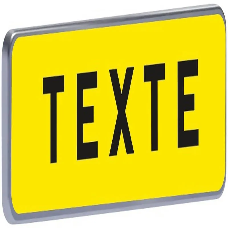KM9 900X250 C2 JAUNE TEXTE A S Taliaplast 525100