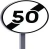 B33 650 C2 FIN LIMITAø 50KM/H Taliaplast 523680
