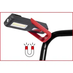 Lampe à main d’atelier mobile . rabattable . DEL COB 3 Watt KSTOOLS 150.4495 | 150.4495