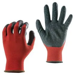 GANTS NYLON NOIR ENDUITS LATEX Taliaplast 371170