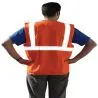 GILET ORANGE CLASSE 2 BAUDRIER Taliaplast 550555