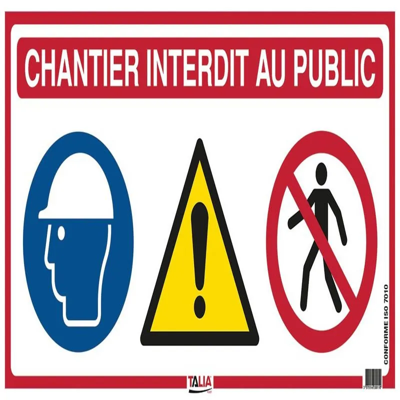 PANNEAU DE CHANTIER 4 EN 1 800 Taliaplast 620011
