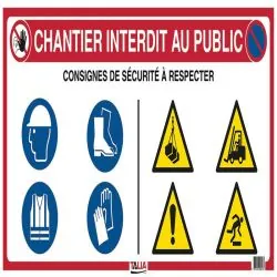 PANNEAU DE CHANTIER 10 EN 1 80 Taliaplast 620016