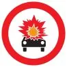 Panneau INTERDIT TRANSPORT PROD. EXPLO Taliaplast 722287
