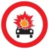 Panneau INTERDIT TRANSPORT PROD. EXPLO Taliaplast 723287