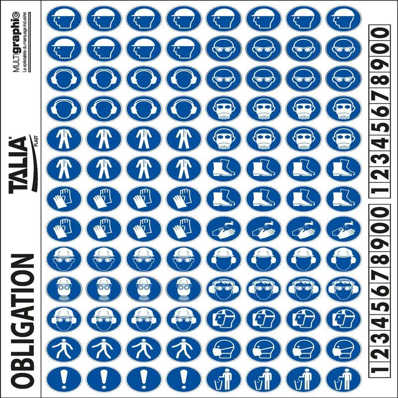 PLANCHE PICTO OBLIGATION FORMA Taliaplast 728302